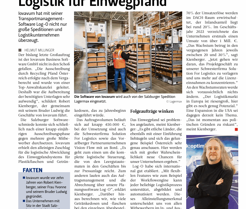 Log-O steuert Logistik für Einwegpfand